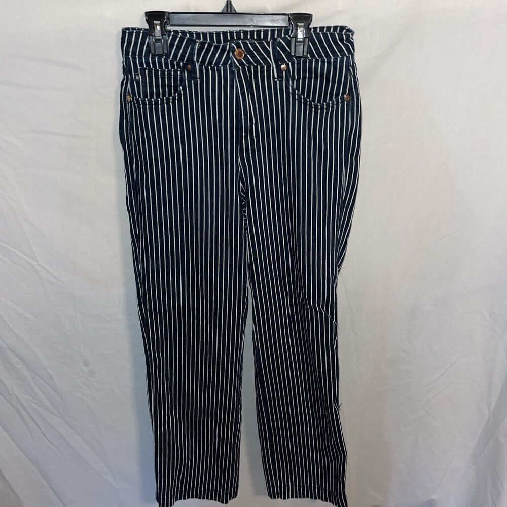 Judy Blue Women’s Dressy Pants Size 7 / 28 Black Striped Streetwear Going Out